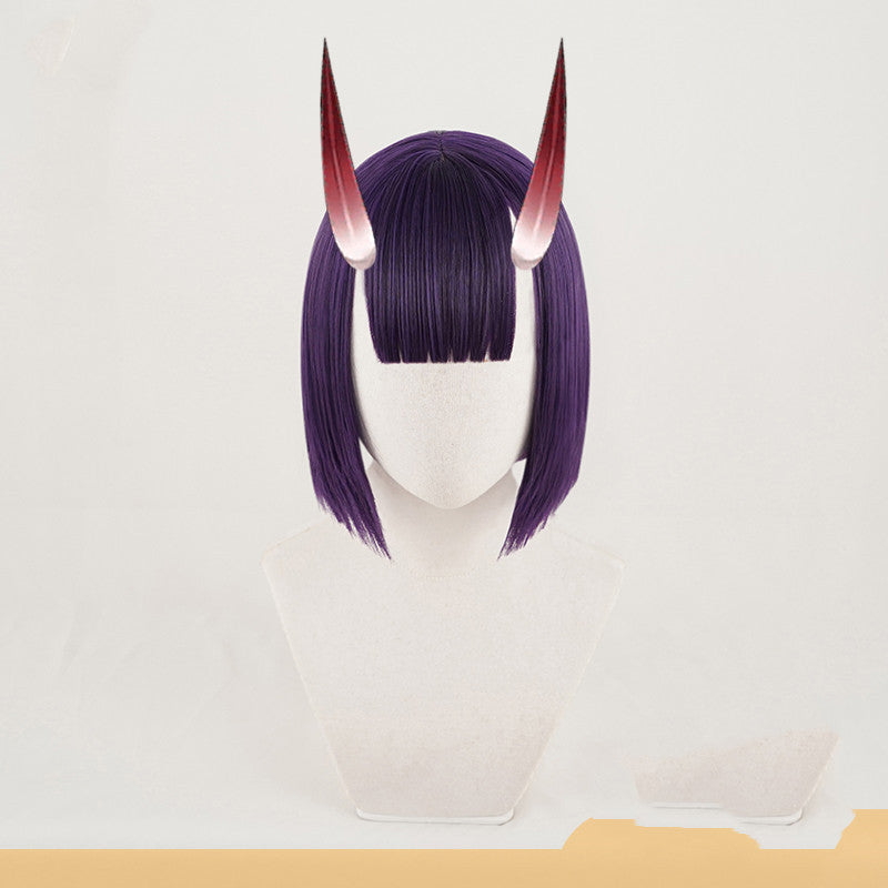 Cosplay wigs are short and purple - Balochistan LLC 