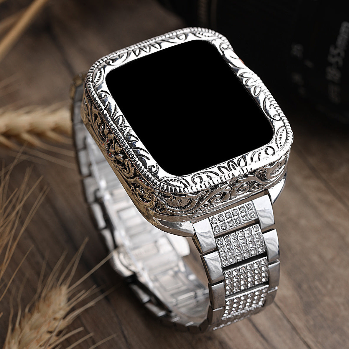 Ethnic Watch Belt Case Bezel Protective Cover