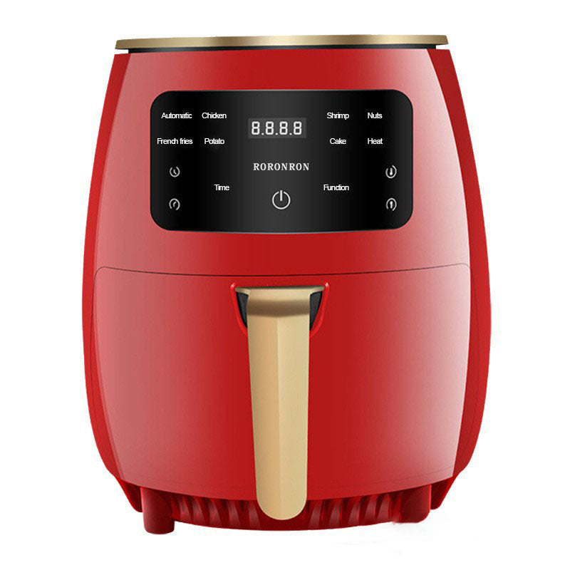 Air Fryer Smart Touch Home Electric Fryer - Balochistan LLC  Product information: Control mode: touch Heating mode: heating by heating pipe Safety function: automatic power-off Rated power: 1400W Body material: stainless steel Type of electric fryer: air fryer Product size: 305 * 305 * 345CM Packing list: 1* air fryer