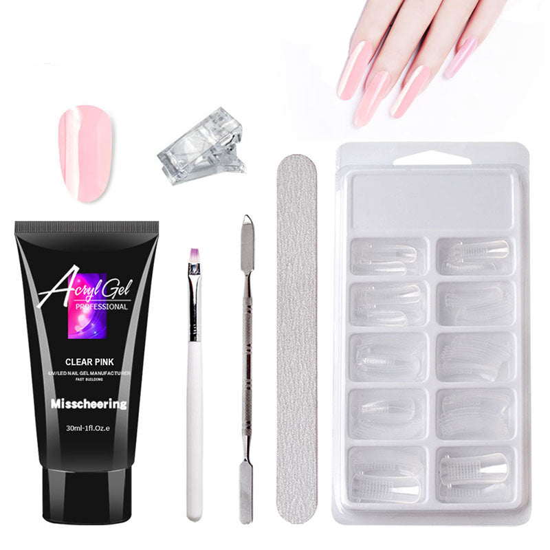 Painless Extension Gel Nail Art Without Paper Holder Quick Model Painless Crystal Gel Set - Balochistan LLC  Painless Extension Gel Nail Art Without Paper Holder Quick Model Painless Crystal Gel Set