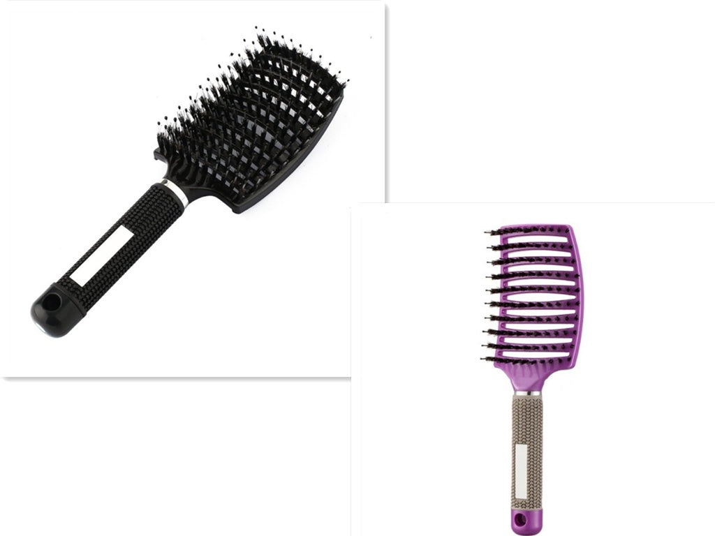 Hairbrush Anti Klit Brushy Haarborstel Women Detangler Hair Brush Bristle Nylon Scalp Massage  Teaser Hair Brush Comb - Balochistan LLC 