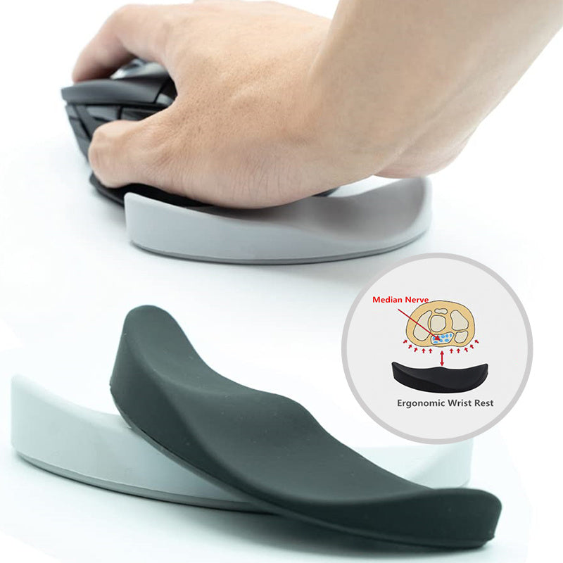 Ergonomic Mouse Wrist Rest Mouse Pads Silicon Gel Non-Slip Streamline Wrist Rest Support Mat Computer Mouse Pad For Office Gaming PC Accessories - Balochistan LLC 