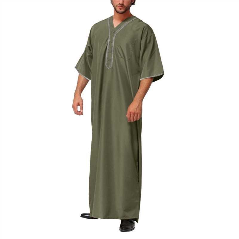 Muslim Middle East Arab Dubai Men's Loose Robe