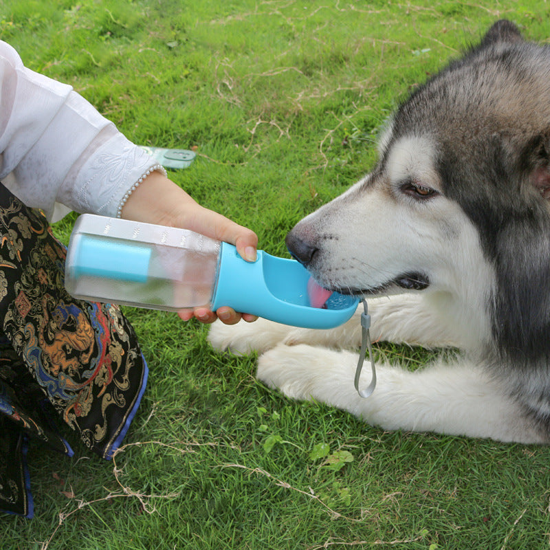 Portable Cat Dog Water Bottle Food Feeder Drinker Poop Dispenser 3 In 1 Leak-proof Multifunctional Dog Water Bottle Pet Products - Balochistan LLC 