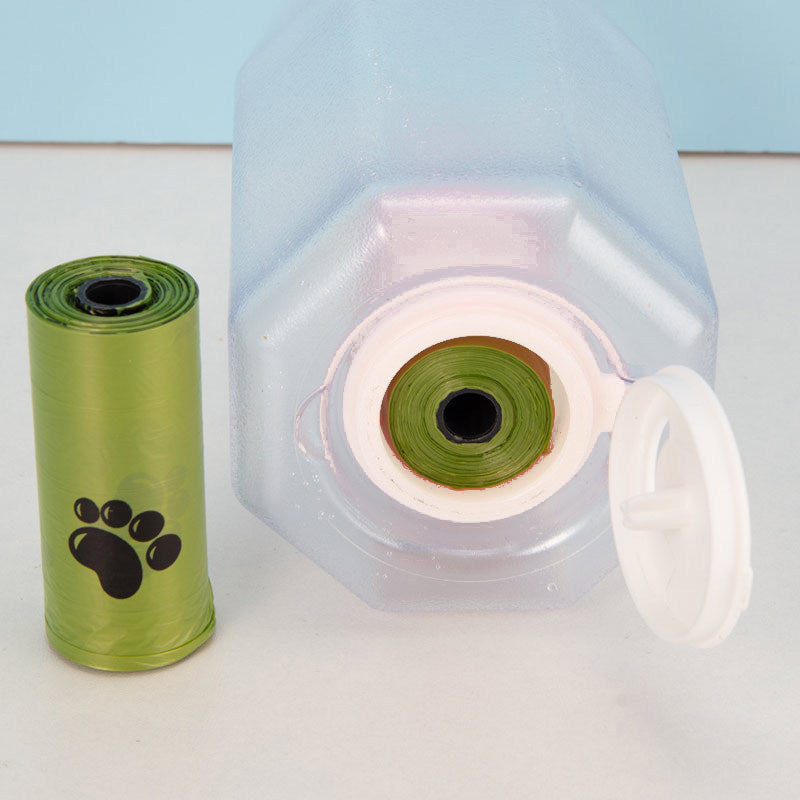 Portable Cat Dog Water Bottle Food Feeder Drinker Poop Dispenser 3 In 1 Leak-proof Multifunctional Dog Water Bottle Pet Products - Balochistan LLC 