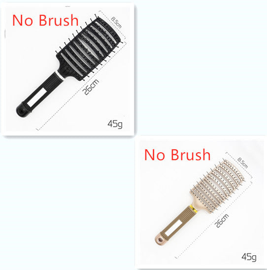 Hairbrush Anti Klit Brushy Haarborstel Women Detangler Hair Brush Bristle Nylon Scalp Massage  Teaser Hair Brush Comb - Balochistan LLC 