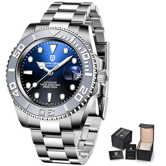 Men's Waterproof Stainless Steel Automatic Mechanical Watch