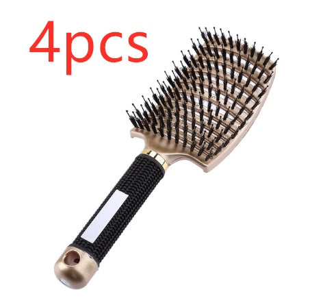 Hairbrush Anti Klit Brushy Haarborstel Women Detangler Hair Brush Bristle Nylon Scalp Massage  Teaser Hair Brush Comb - Balochistan LLC 