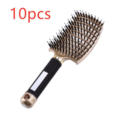 Hairbrush Anti Klit Brushy Haarborstel Women Detangler Hair Brush Bristle Nylon Scalp Massage  Teaser Hair Brush Comb - Balochistan LLC 