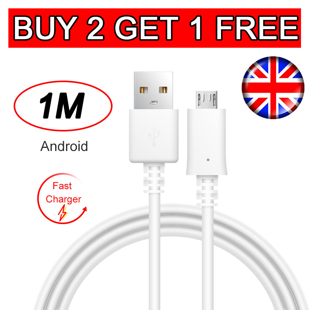 1M Micro USB Data Charging Cable - Balochistan LLC  1M Micro USB Data Charging Cable (White) package includes:1pcs of cable