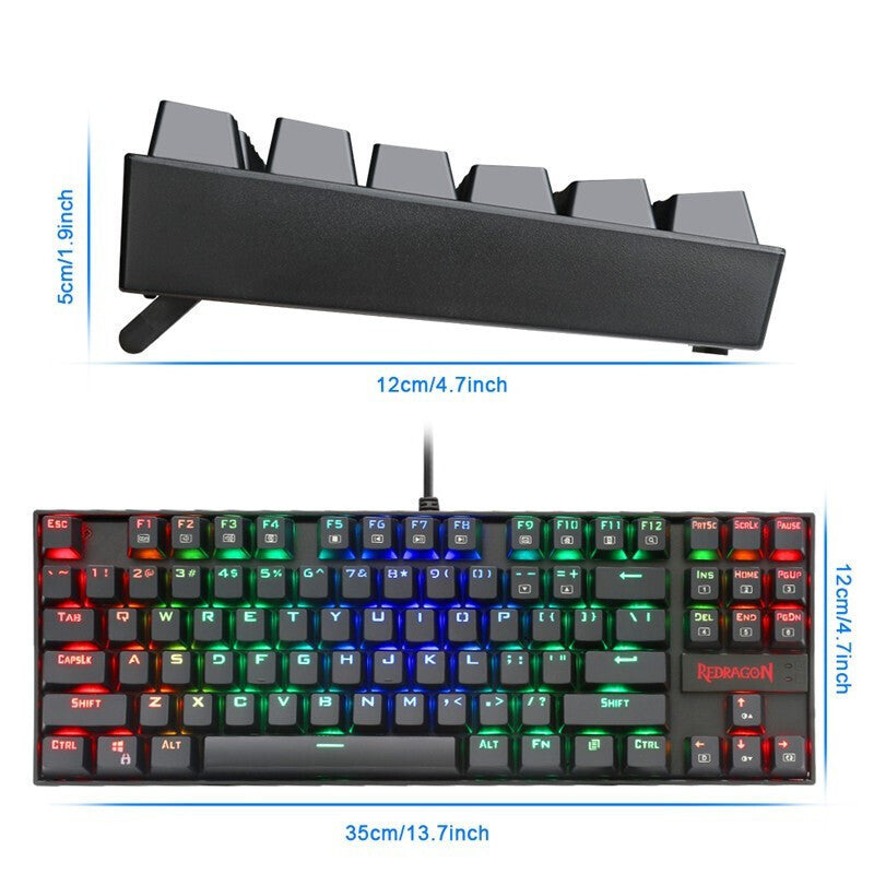 Monochrome Luminous Wired Mechanical E-sports Game Green Axis Keyboard - Balochistan LLC  Product information: Material: Aluminum Alloy Connection mode with computer: keyboard wired, mouse wired Keyboard interface: USB Mouse interface: USB Packing list: 1x keyboard , 1x mouse , 1x Mouse Pad , 1x headphones/ 1x keyboard