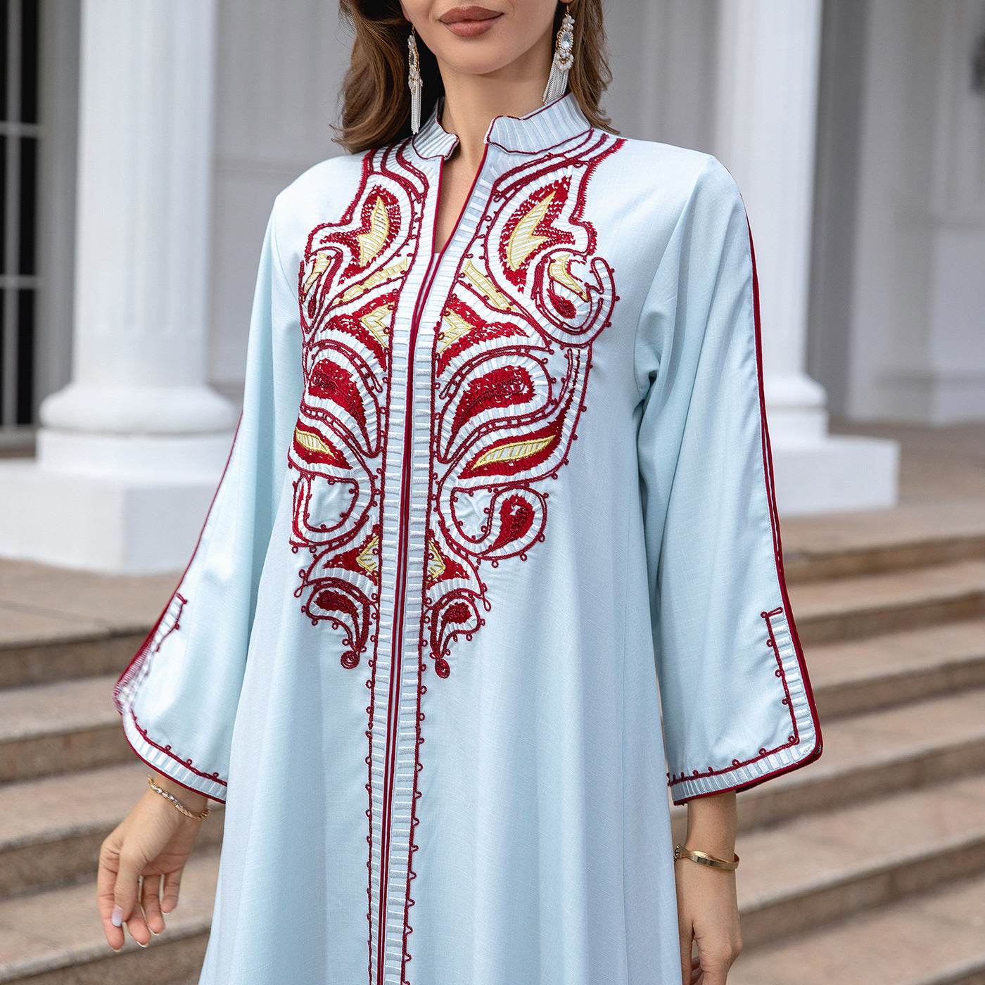 Muslim Middle East Embroidery Dress