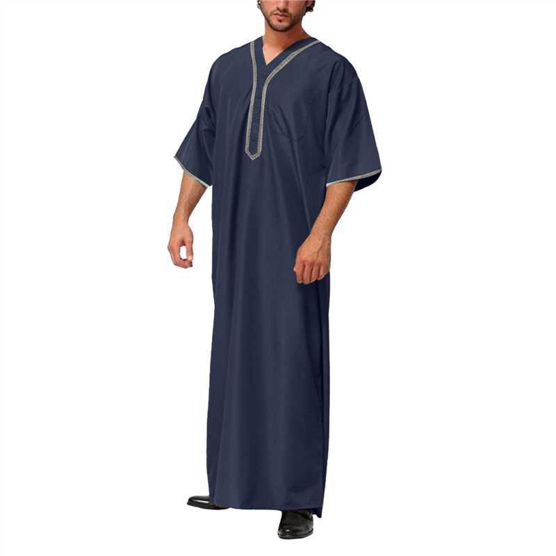 Muslim Middle East Arab Dubai Men's Loose Robe