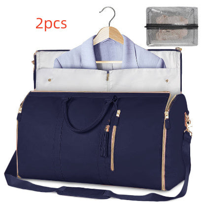 Large Capacity Travel Duffle Bag Women's Handbag Folding Suit Bag Waterproof Clothes Totes - Balochistan LLC 