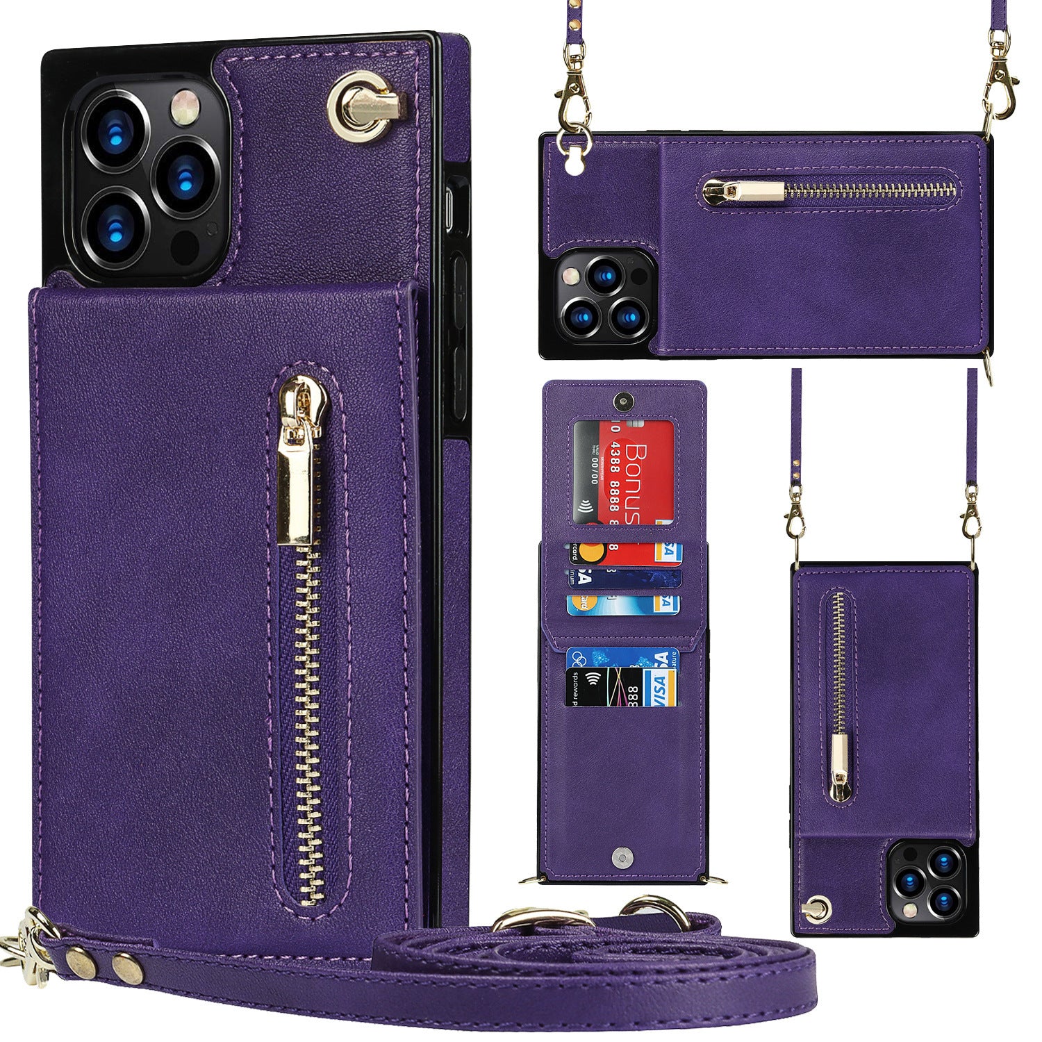 Zipper Phone Case Phone Case Crossbody - Balochistan LLC  Product information : Style: back cover Material: PU Color: black, purple, green, rose gold, red Applicable Model :S21,S21PLUS,S21ULTRA,S21 FE,S20Plus,S20 Ultra,S20 FE 5G,NOTE20,NOTE20ULTRS,S10,S10E,S10Plus,S20,Note9,Note10,Note10PRO,A90 5G,S21FE,S22,S22U,S22P Description: Compatible with Samsung, excluding Samsung products Packing list: Phone case*1