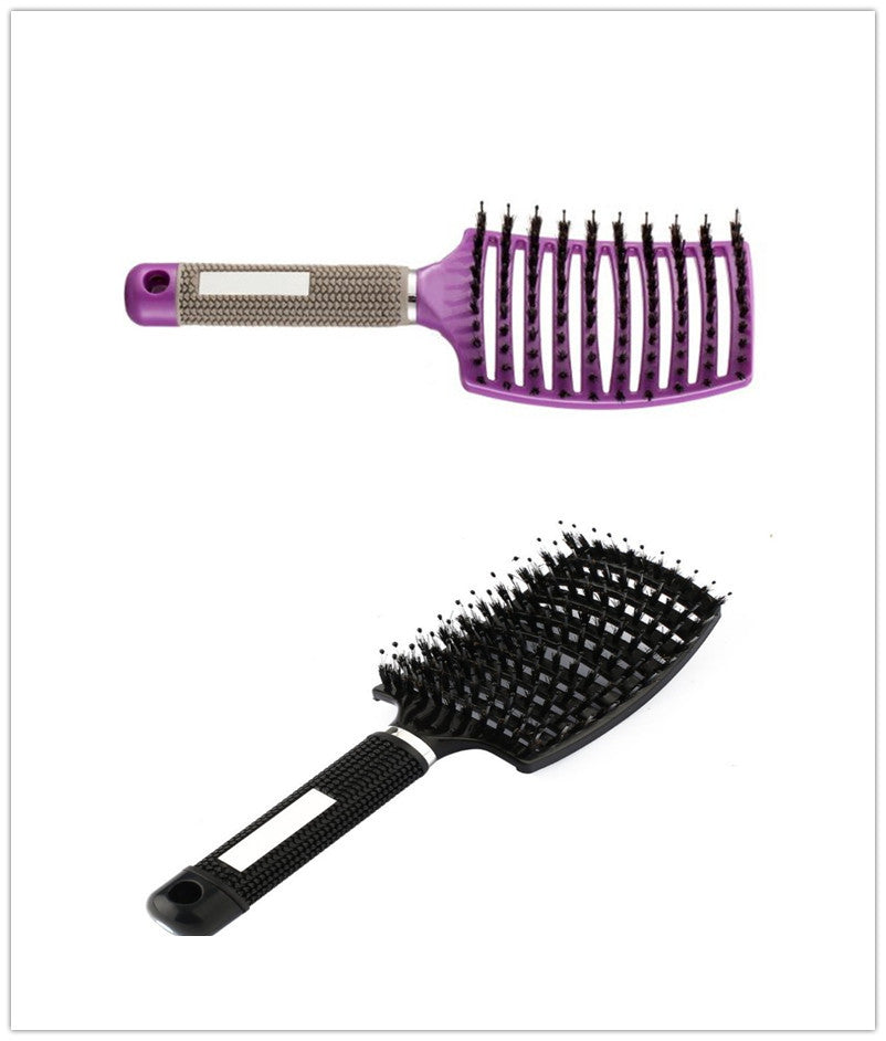 Hairbrush Anti Klit Brushy Haarborstel Women Detangler Hair Brush Bristle Nylon Scalp Massage  Teaser Hair Brush Comb - Balochistan LLC 