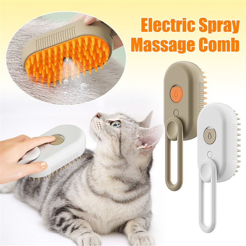 Cat Steam Brush Steamy Dog Brush 3 In 1 Electric Spray Cat Hair Brushes For Massage Pet Grooming Comb Hair Removal Combs Pet Products - Balochistan LLC 