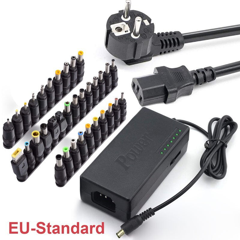 96w 12V24V universal adjustable power adapter - Balochistan LLC  Model: 96W+34 heads Output voltage: adjustable Input voltage range: 110-240V Charger Applicable Form: Universal Charger Applicable products: Tablet charger, monitor, laptop Applicable brands: multi-function Output current: 4A Input parameters: 100V-240V, 50/60Hz 96W Output parameters: 12V-15V-16V-18V-19V-20V-24V