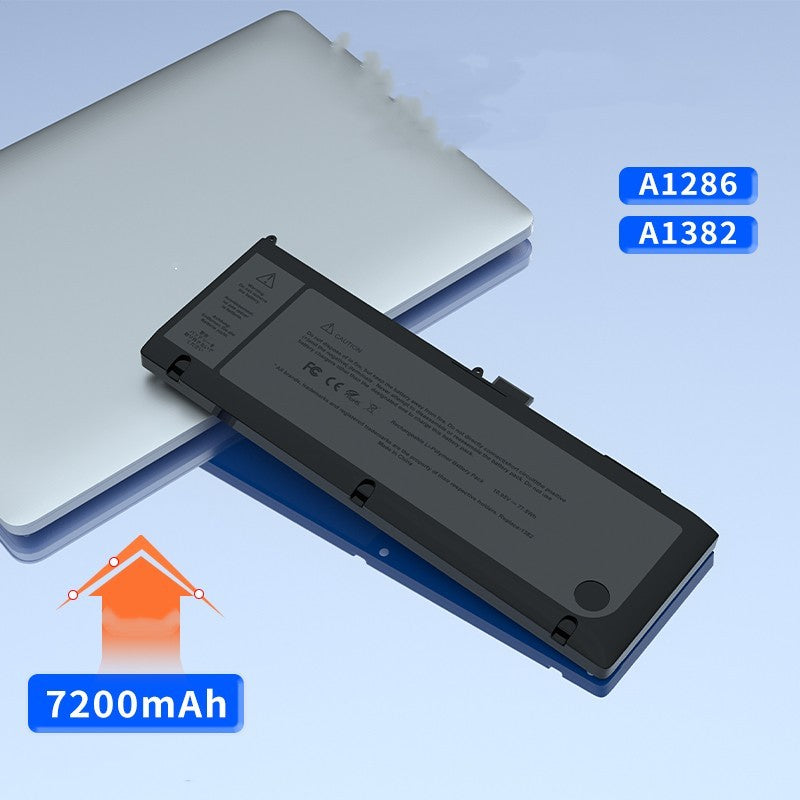 Laptop Battery MacBook ProMB985A1382 A1321 A1286 Computer - Balochistan LLC  Product information: Model number: A1286-A1382 Battery capacity: 5001MAh or more Applicable brand: Apple/ Apple Color category: Apple Pro-A1286【 Mid-2010 -2012 】A1382 battery Apple Pro-A1286【2009 - early 2010 】A1321 battery Battery capacity: 7200mAh Packing list: 1* laptop battery Product Image: