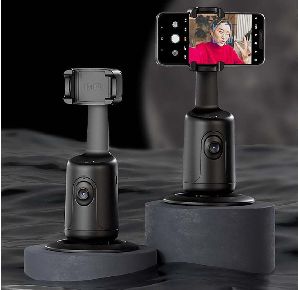 360 Auto Face Tracking Gimbal AI Smart Gimbal Face Tracking Auto Phone Holder For Smartphone Video Vlog Live Stabilizer Tripod - Balochistan LLC 