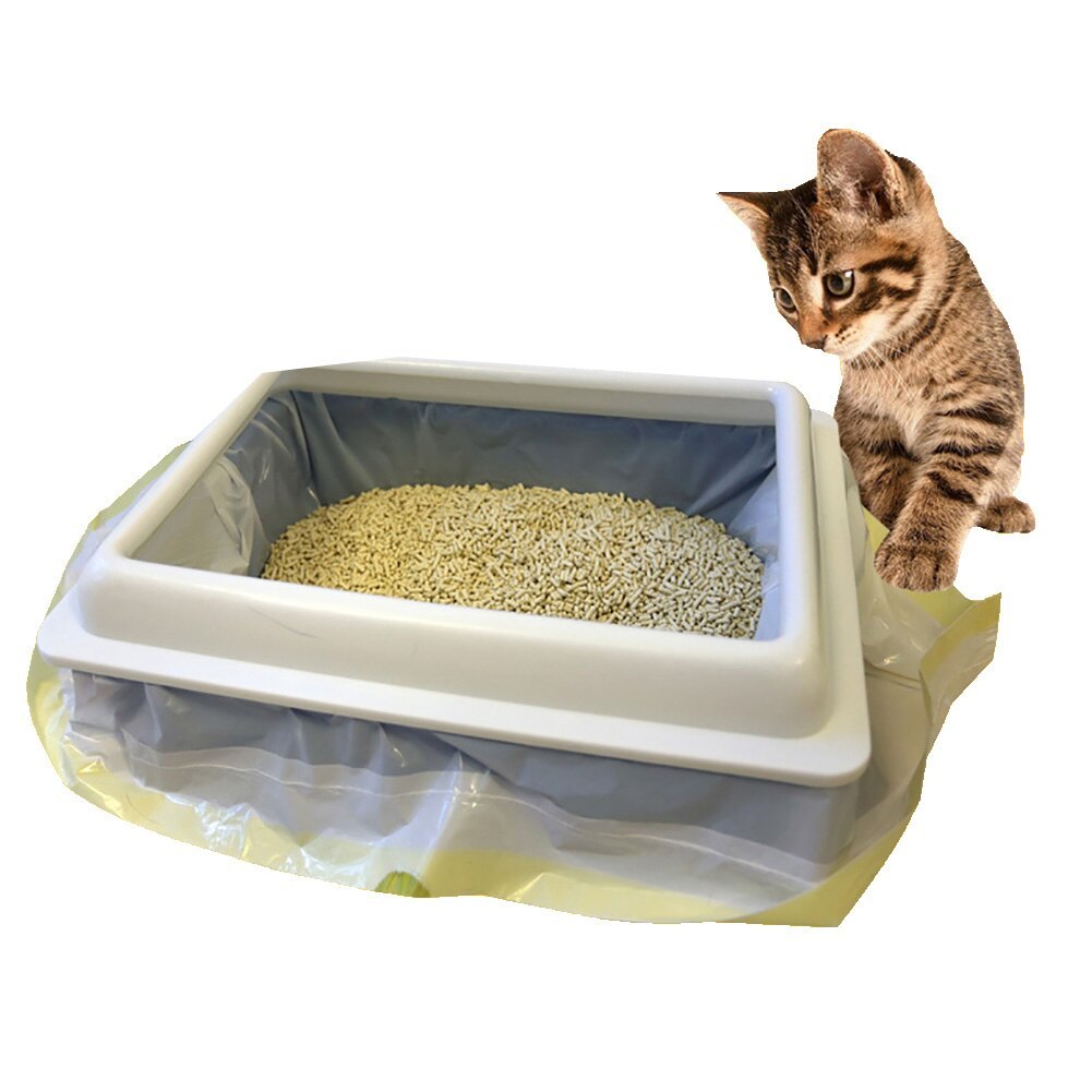 Cat cleaning products - Balochistan LLC  Product Name: cat sandbag Material: LDPE Quantity: 7 pieces / roll Features: drawstring, thickened, durable, disposable, pet supplies Dimensions: 790*457*0.032mm (small) 915*457*0.032mm (medium) 940*457*0.032mm (large)