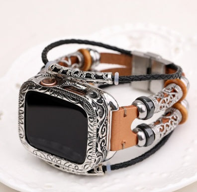 Ethnic Watch Belt Case Bezel Protective Cover