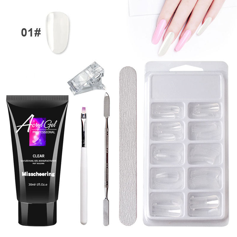 Painless Extension Gel Nail Art Without Paper Holder Quick Model Painless Crystal Gel Set - Balochistan LLC  Painless Extension Gel Nail Art Without Paper Holder Quick Model Painless Crystal Gel Set