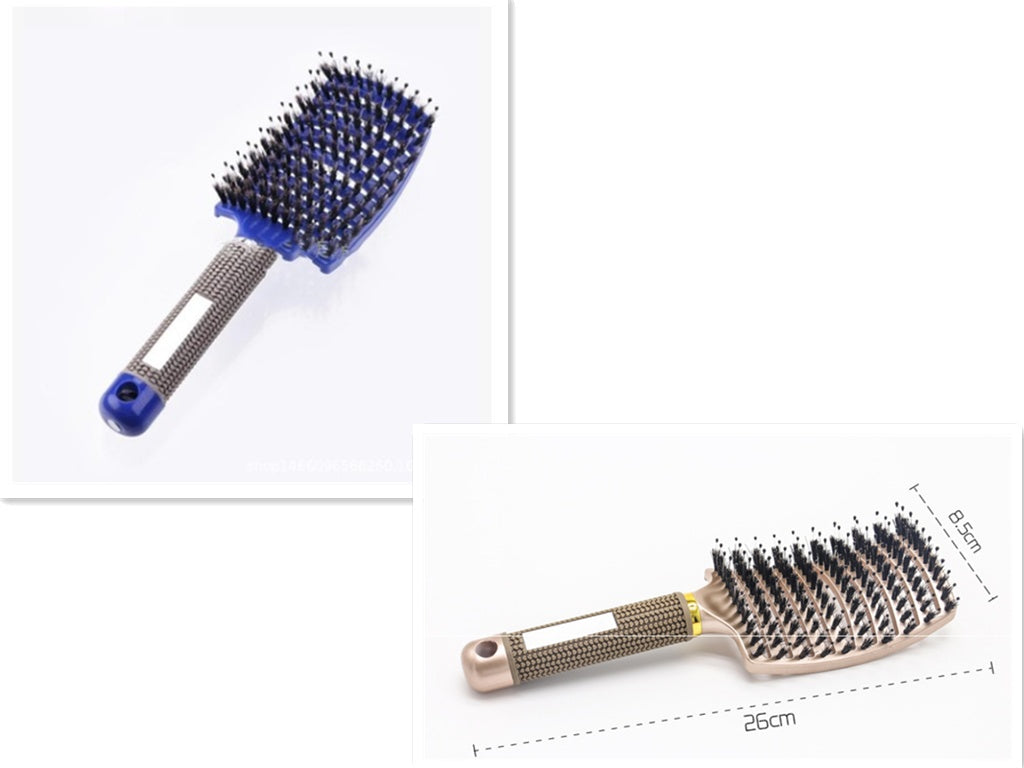 Hairbrush Anti Klit Brushy Haarborstel Women Detangler Hair Brush Bristle Nylon Scalp Massage  Teaser Hair Brush Comb - Balochistan LLC 