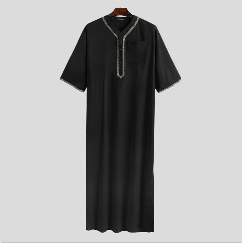 Muslim Middle East Arab Dubai Men's Loose Robe