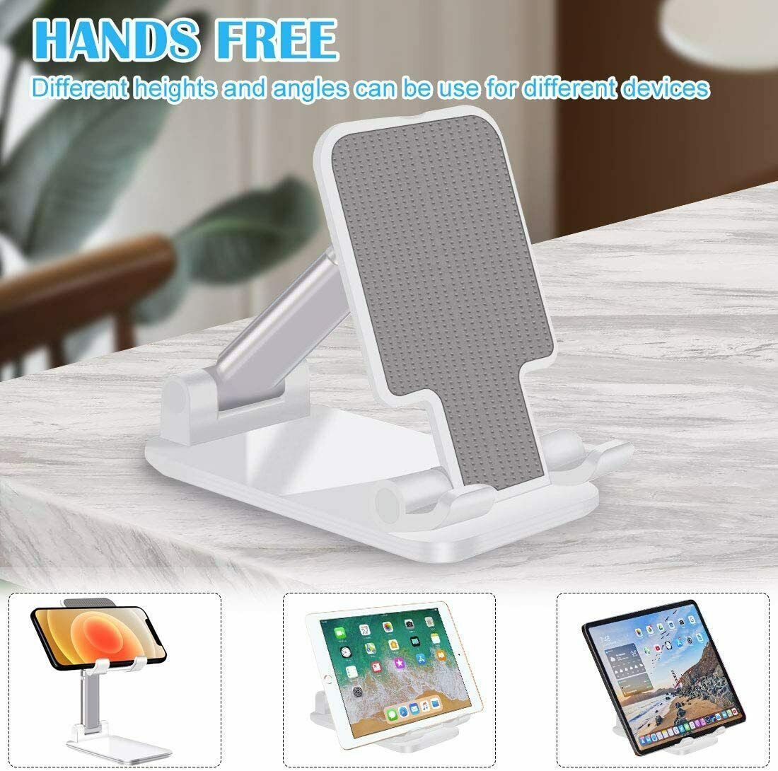 Cell Phone Stand Desktop Holder Tablet Stand Mount Mobile Phone Desktop Tablet Holder Table Cell Foldable Extend Support Desk Mobile Phone Holder Stand - Balochistan LLC 