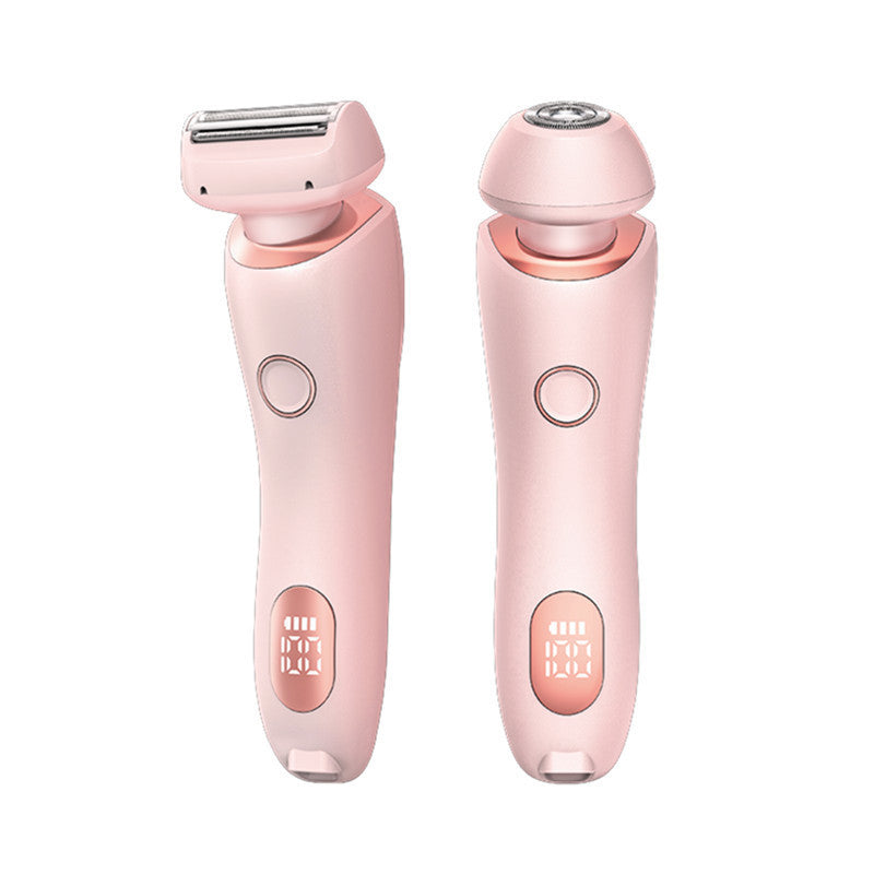 2 In 1 Hair Removal Epilator USB Rechargeable Trimmer Women Body Razor Face Leg Armpit Bikini Hand Pubic Shaver Hair Remover - Balochistan LLC 