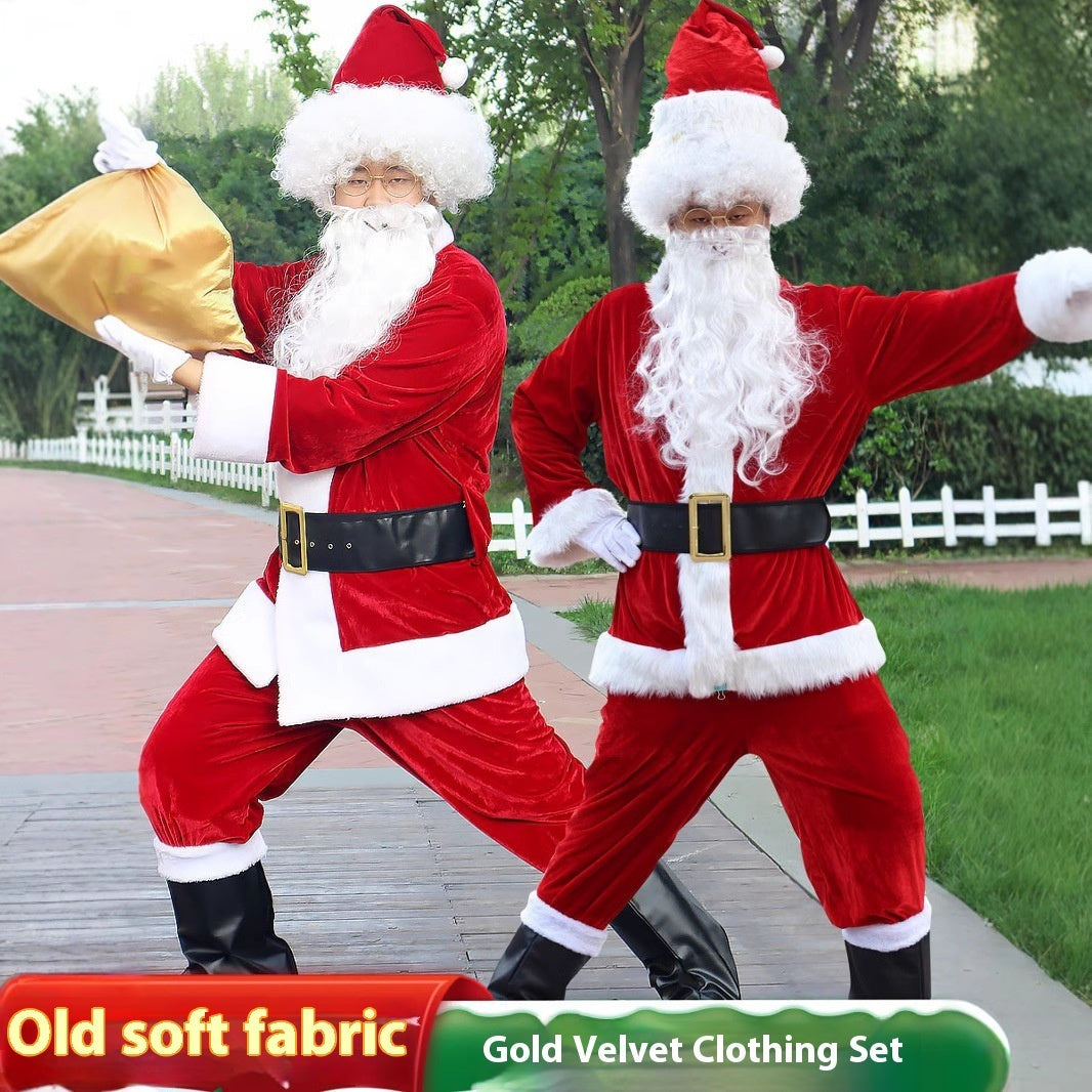 Santa Claus Costume Dress Up COS Performing Costumes