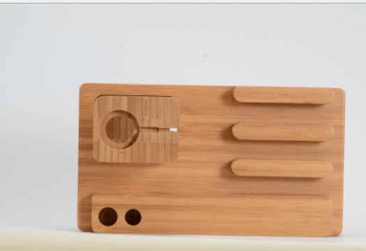 Compatible with Apple , Bamboo, wood andMobile applewatch bracket charging wooden bracket multi-function flat cell phone base - Balochistan LLC  Note： Non-Apple branded products,Compatible with iPhone models 1. Material: Wood Bamboo 2. Type: Universal Wood Bamboo Mobile Phone Tablet Holder Stand 3. Numbers of Port: 4 USB port 4. Size: approx 185x110x 80mm 5. Function: Mobile Phone Holder Stand For iPhone 5 5s se/6 6s 7/ 6 6s 7 Plus For Apple Watch charger stand For iPad mini 1/2/3/4 Tablets Desk Holder