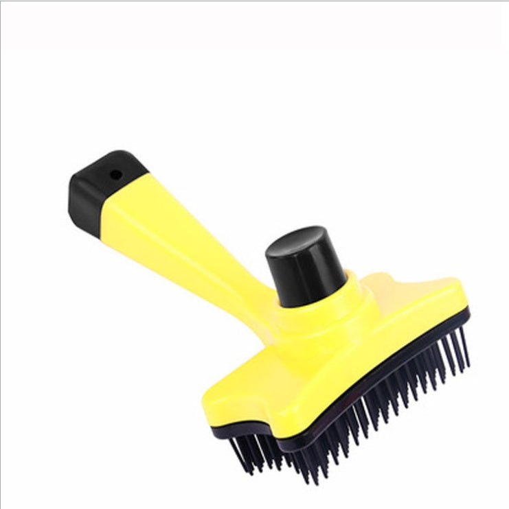 Pet products dog comb cat comb - Balochistan LLC  Product Name: pet cleaning, hairdressing, open knot comb Product size: comb length 12.5cm, comb width 7.5cm, comb length 2.0cm Product color: orange, yellow, green, rose red Product material: plastic Scope of application: General for cats and dogs