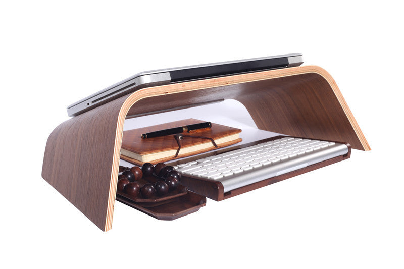 Wooden Laptop Tilt Macbook Stand Laptop Stand - Balochistan LLC  Product information: Color: white birch, Walnut Applicable model: Laptop Line length: 22 Product Size: 54.7cm * 26cm * 15.5cm Material: Wooden Packing list: Computer stand *1 Product Image: