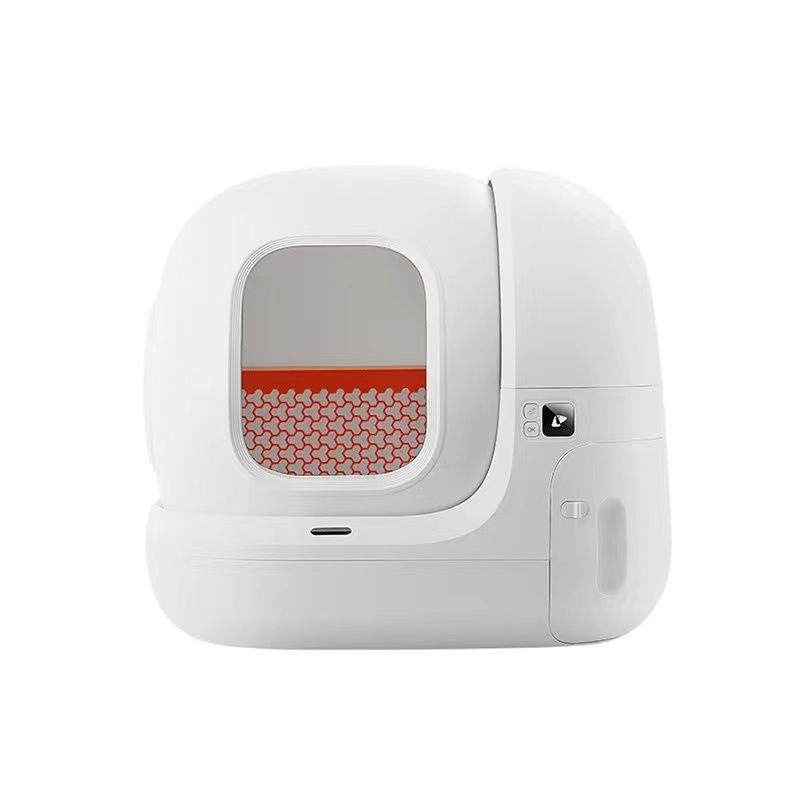 Smart MAX Fully Automatic Cat Litter Box Large Electric Fully Enclosed - Balochistan LLC  Product information: Specifications: cat litter box MAX version Size: 620*538*552mm Material: plastic Scope of application: cats over 6 months old and weighing over 1.5kg Rated voltage: 12VDC Rated power: 24W Overall weight: 9.5kg Packing list: Host*1 Power adapter*1 Garbage bag*1 Sticker*1 Three-proof pad*1 Deodorant Recipe*1