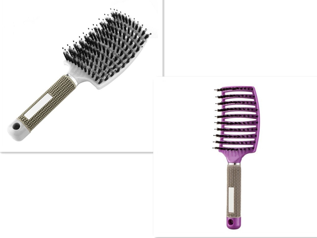 Hairbrush Anti Klit Brushy Haarborstel Women Detangler Hair Brush Bristle Nylon Scalp Massage  Teaser Hair Brush Comb - Balochistan LLC 