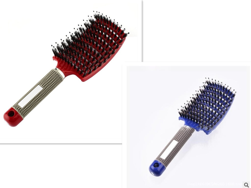 Hairbrush Anti Klit Brushy Haarborstel Women Detangler Hair Brush Bristle Nylon Scalp Massage  Teaser Hair Brush Comb - Balochistan LLC 