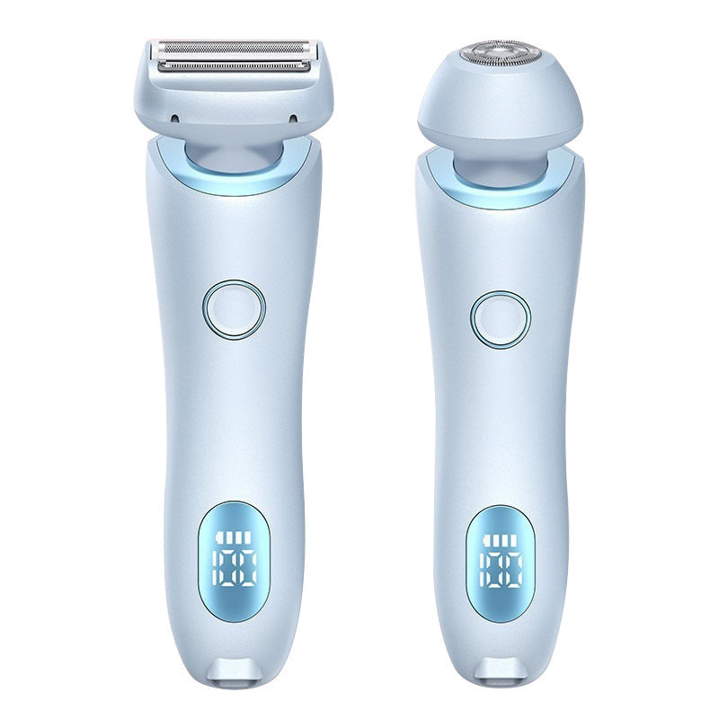 2 In 1 Hair Removal Epilator USB Rechargeable Trimmer Women Body Razor Face Leg Armpit Bikini Hand Pubic Shaver Hair Remover - Balochistan LLC 