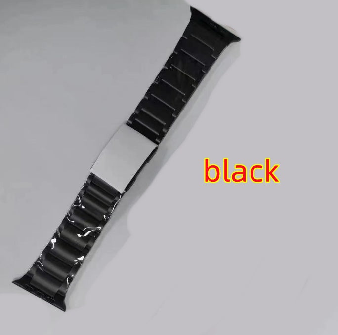 Titanium Watch Strap Intelligent Titanium Metal - Balochistan LLC  Product information: Color: Titanium Specifications: 38/40/41MM (ear type) shell of turtle buckle, 42/44/45/49MM (ear type) shell of turtle buckle Applicable models: Apple/Apple, Universal Packing List: OPP bag Style: Fashion Packing list: Watch Strap x1pc Product Image: