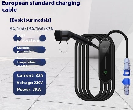 Simple And Creative Bluetooth Connection Charging Station - Balochistan LLC  Product information: Applicable object: New energy vehicle Specification: APP model [Wifi connection/Bluetooth connection]] Import or not: no Packing list: Charging gun *1pcs Product Image: