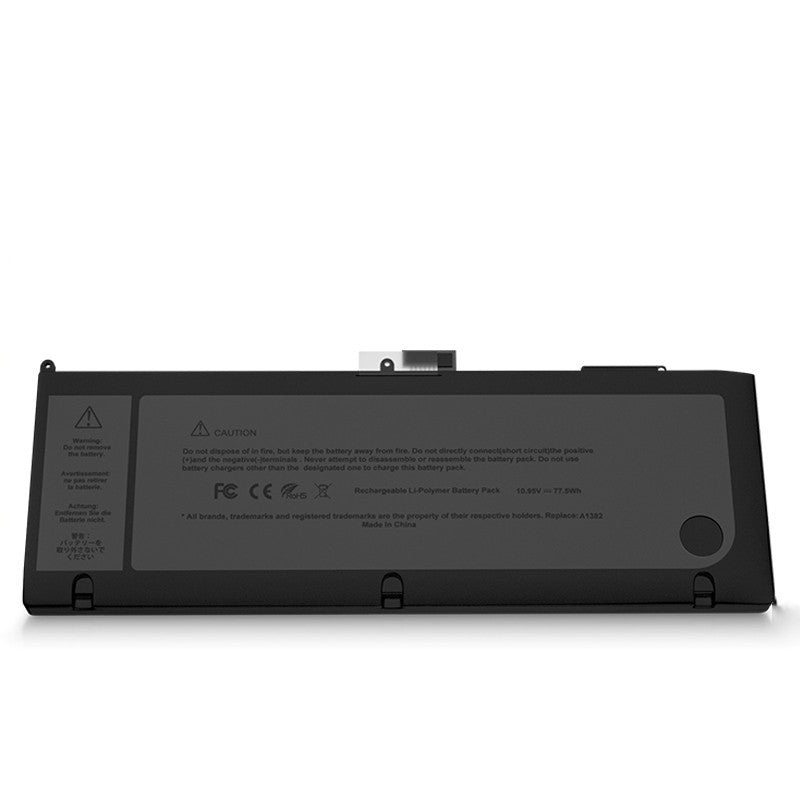 Laptop Battery MacBook ProMB985A1382 A1321 A1286 Computer - Balochistan LLC  Product information: Model number: A1286-A1382 Battery capacity: 5001MAh or more Applicable brand: Apple/ Apple Color category: Apple Pro-A1286【 Mid-2010 -2012 】A1382 battery Apple Pro-A1286【2009 - early 2010 】A1321 battery Battery capacity: 7200mAh Packing list: 1* laptop battery Product Image: