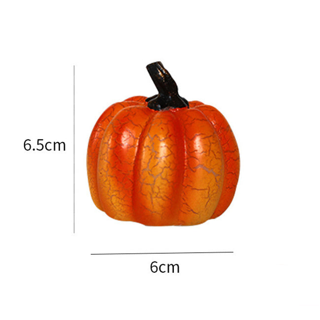 New Halloween Pumpkin Lantern Simulation Pumpkin LED Candle Lamp Resin Luminous Pumpkin