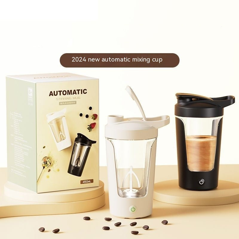 Fully Automatic Mixing Electric Coffee Cup - Balochistan LLC  Product information: Color: [battery type] White coffee cup, [battery type] black coffee cup Material: food grade PP Applicable object: general Packing specification: 11*9 * 17CM Structure: Single layer Capacity: 450ml Packing list: 1*Mixing Cup Product Image: