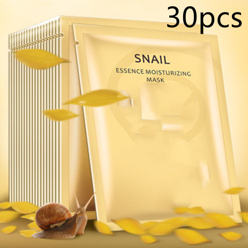 Snail Moisturizing Whitening Mask Cosmetics - Balochistan LLC  Product information: Net content: 25g (g/ml) Color classification: gold Ingredients: Snow lotus Product category: Tear type Efficacy: Whitening Package: Mask X1