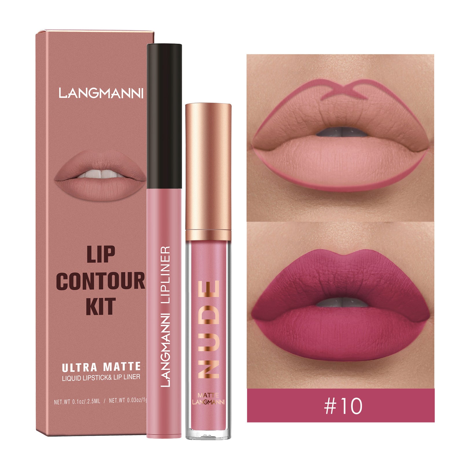 Lip Liner Combination Suit No Stain On Cup Matte Lip Gloss Suit - Balochistan LLC  Product information: Efficacy: Natural Color: 01,02,03,04,05,06,07,08,09,10,11,12 Specifications: Standard specifications Applicable skin type: Universal Packing list: Lipstick+lipliner x1 Product Image: