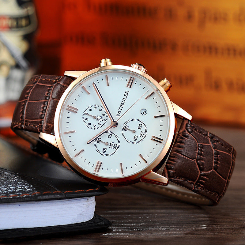 Fashion Korean Style Business Multifunction Quartz Men's Watch - Balochistan LLC 