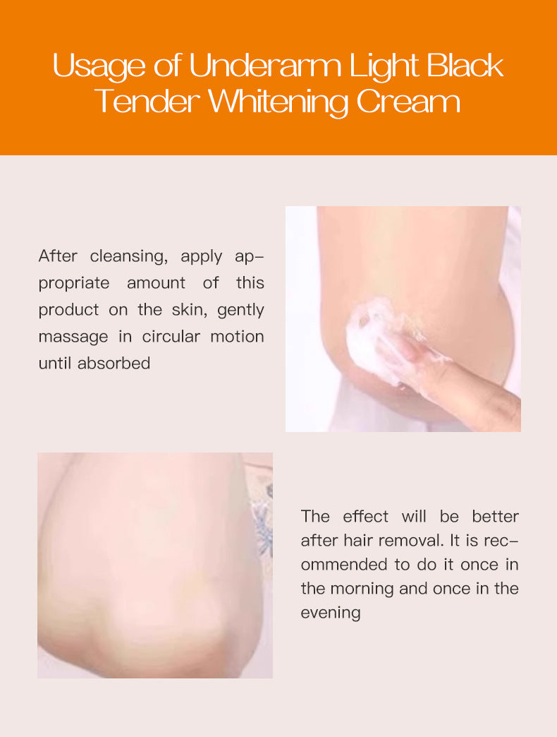 Underarm Black Whitening Cream Moisturizes And Moisturizes Skin