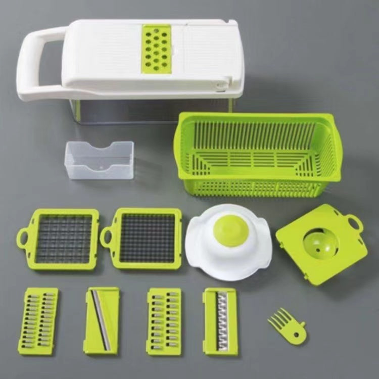 12 In 1 Manual Vegetable Chopper Kitchen Gadgets Food Chopper Onion Cutter Vegetable Slicer - Balochistan LLC 