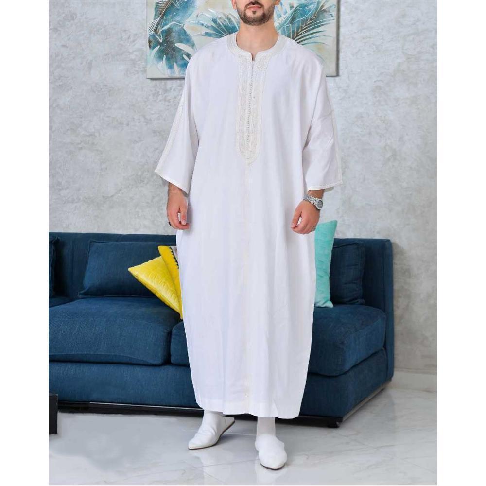 Muslim Embroidery Ethnic Arab Men's Robe